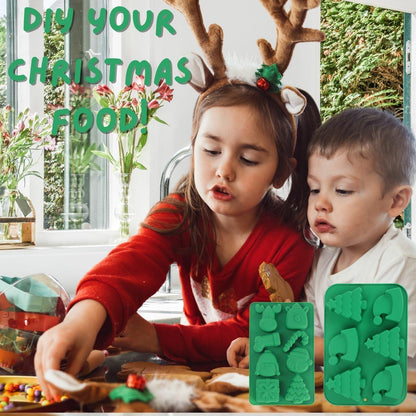 Weihnachts Silikonformen Set Schokolade Backform Festliche Leckereien
