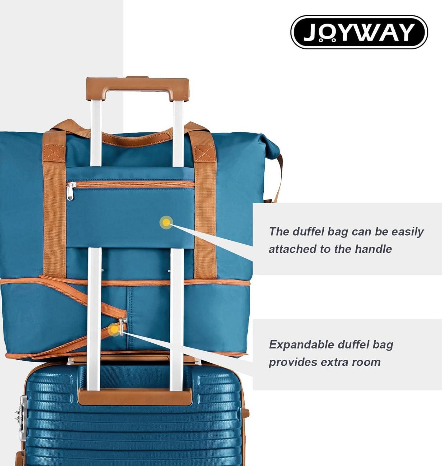 Joyway Koffer Set ABS Hartschale Erweiterbar TSA 4 Rollen 5tlg