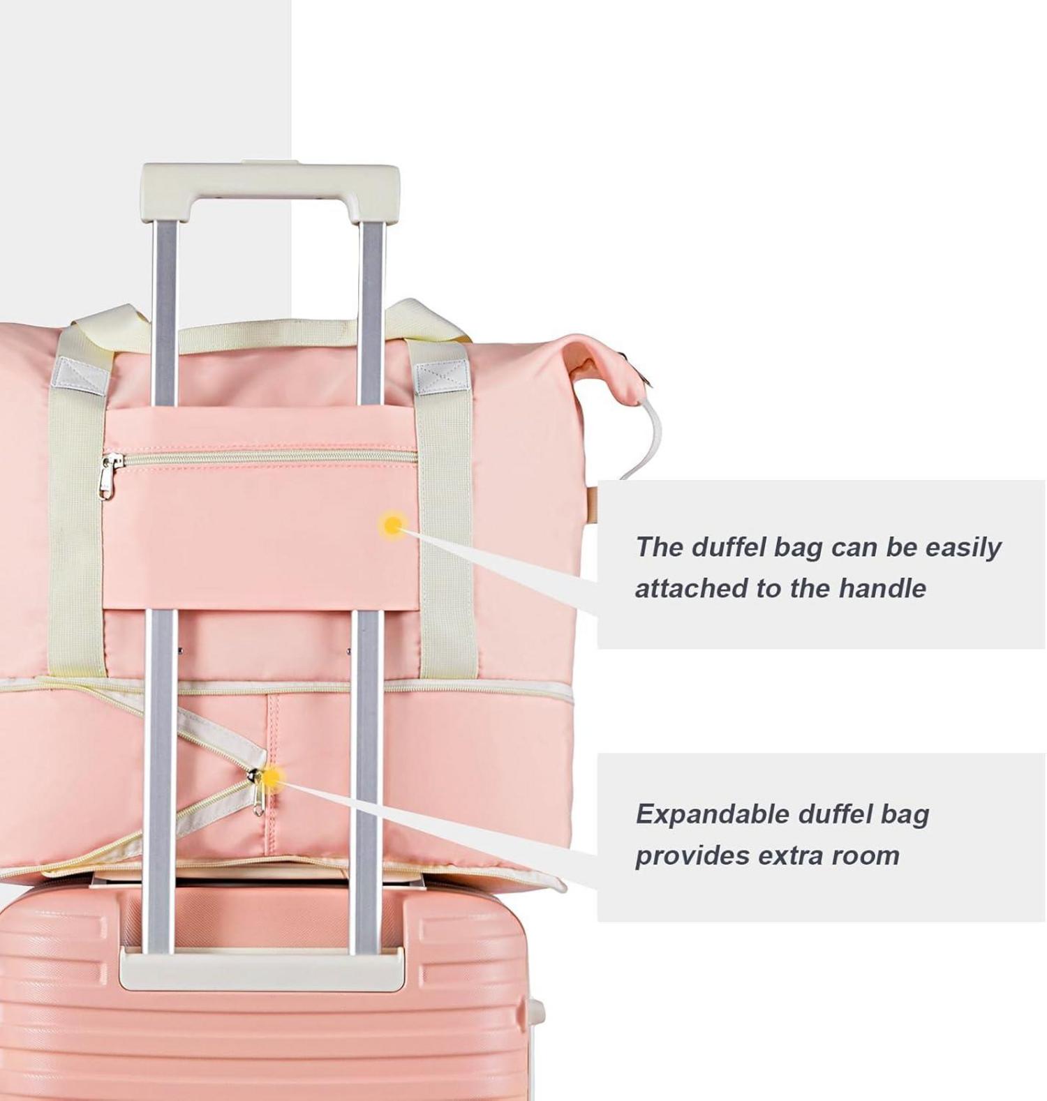 Joyway Hartschalen-Kofferset 3-tlg. mit TSA-Schloss, 4-Zwillingrollen, Pink