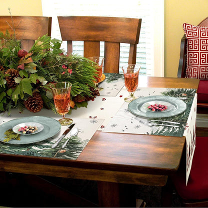 Platzset Weihnachten 4er Set Tischsets abwaschbar Platzdeckchen