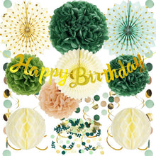 Grün Gold Geburtstagsdeko Happy Birthday Set