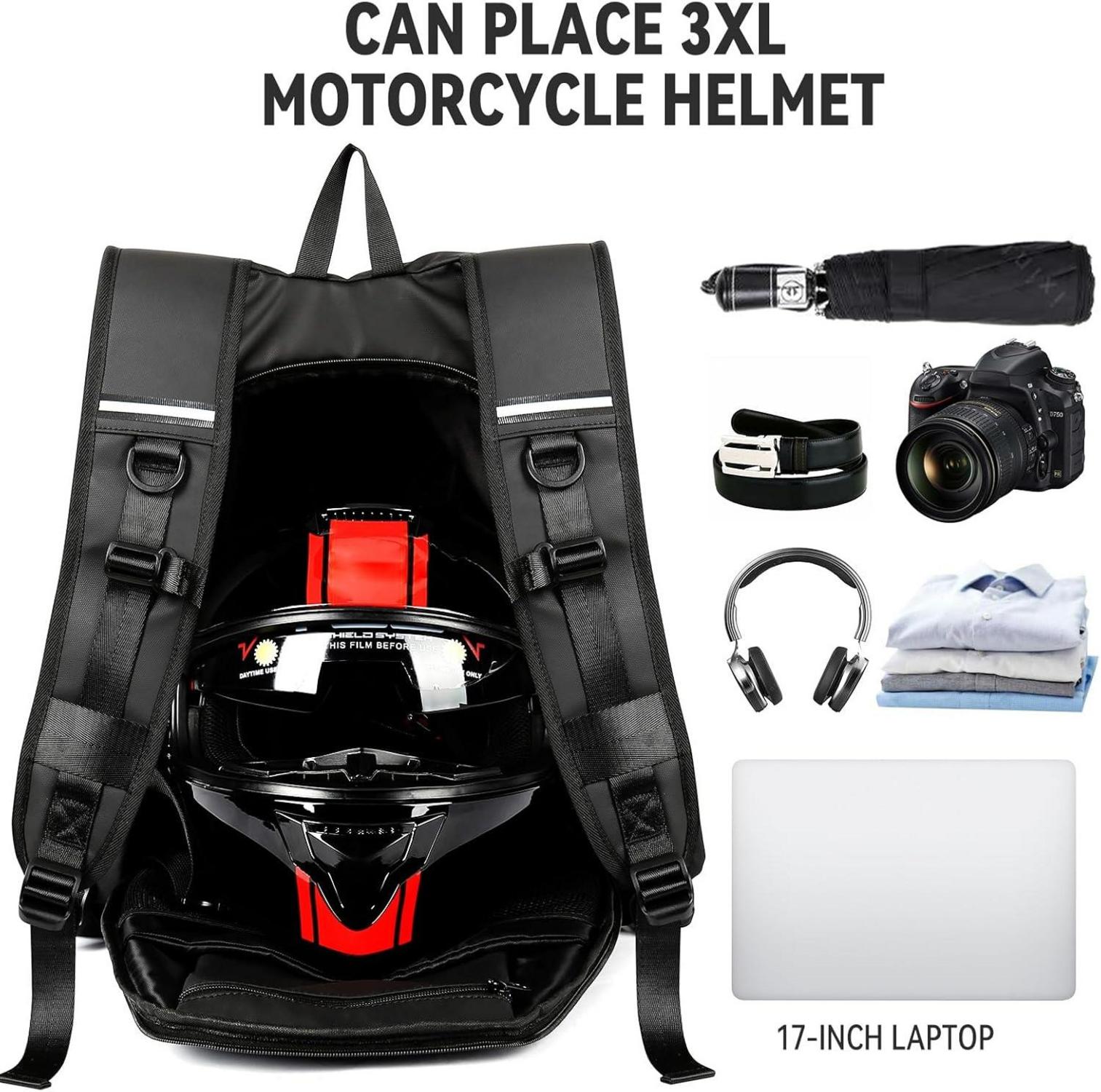 Motorradrucksack wasserdichter Helmrucksack Laptoptasche