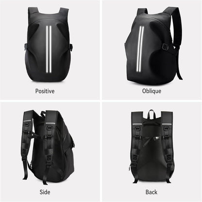 Motorradrucksack Herren wasserdichter Helmrucksack Laptoptasche