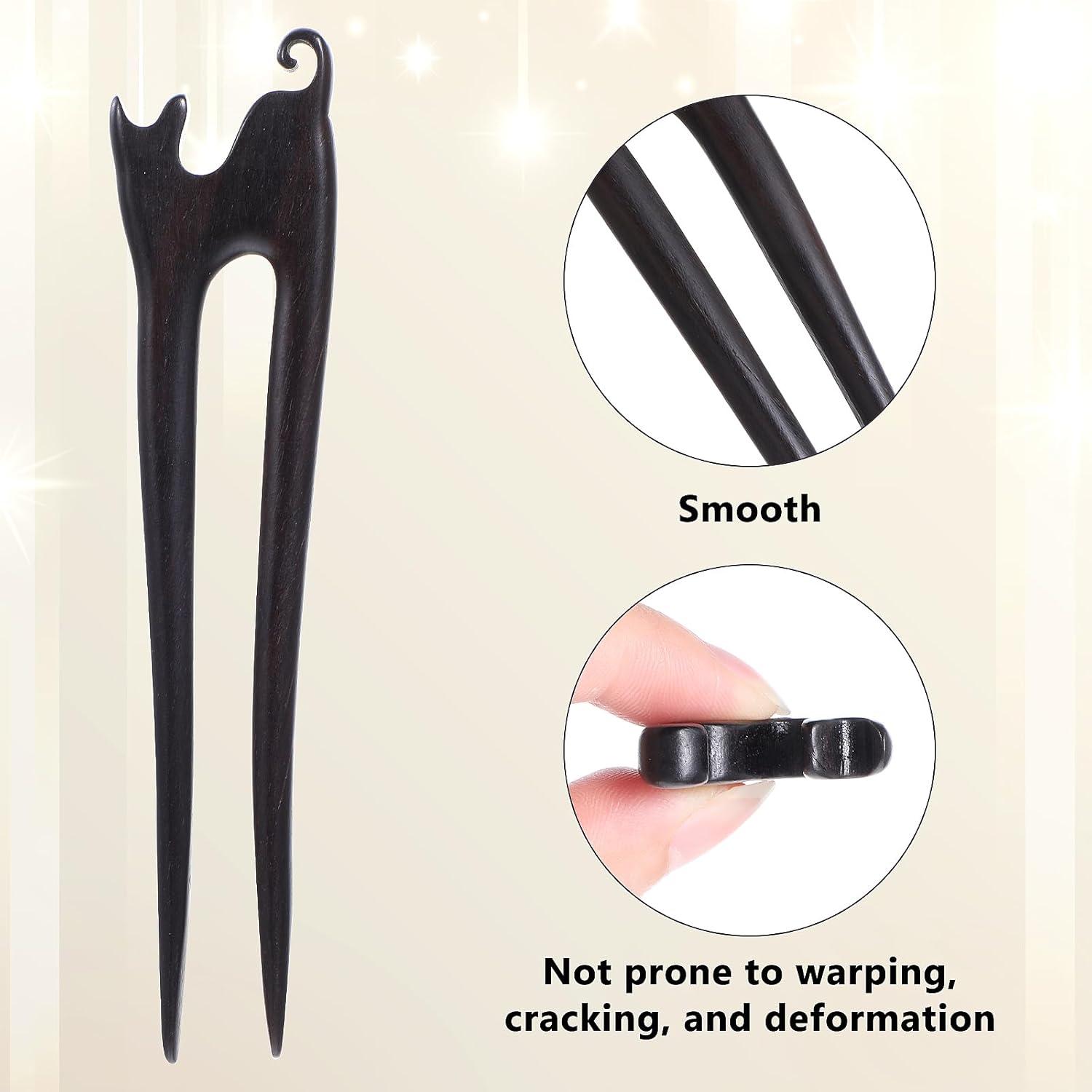 Sibba 2er Pack U-Förmige Französische Haarnadeln 13cm aus