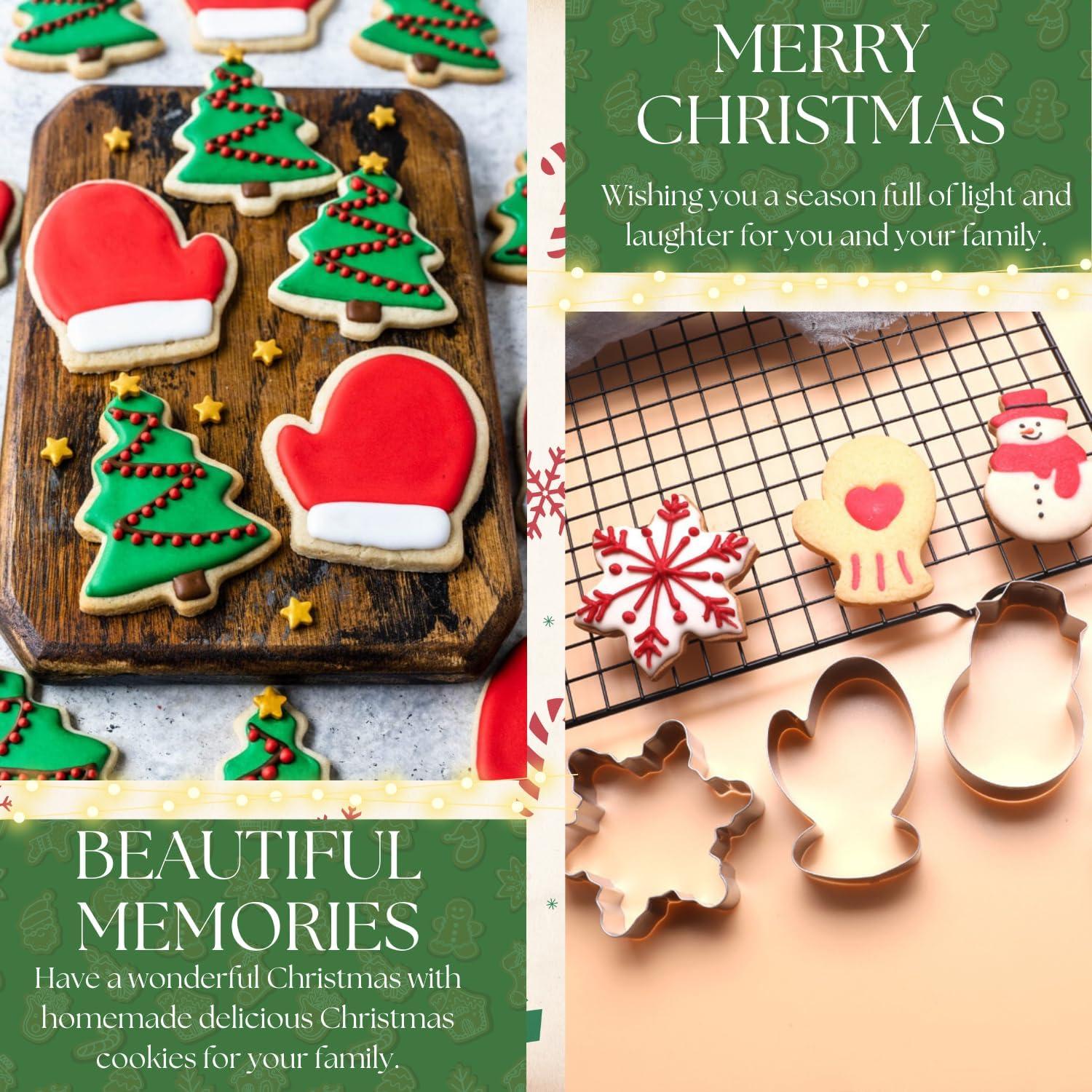 Weihnachts-Ausstechformen-Set Backen Plätzchenmuster