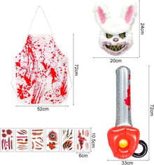Halloween-Kostüm Horror-Kaninchen für Erwachsene und