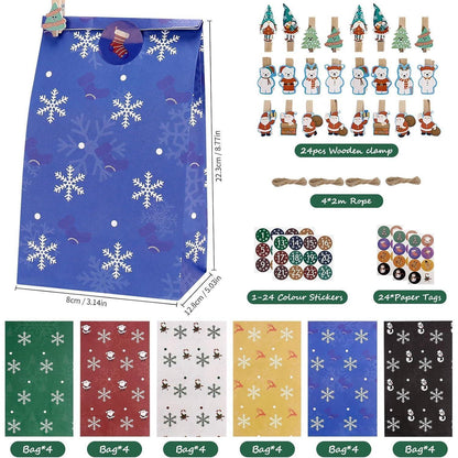 Adventskalender Kinder 2024 DIY Weihnachtskalender mit 24