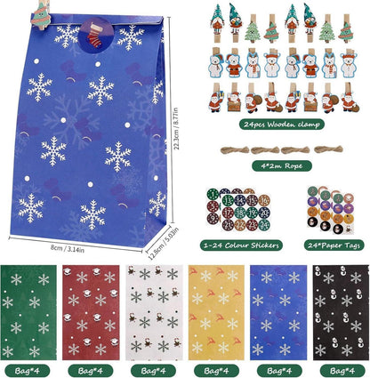 Adventskalender Kinder 2024 DIY Weihnachtskalender mit 24