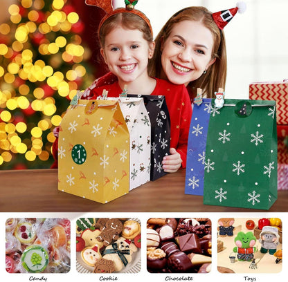 Adventskalender Kinder Weihnachten 24 Stück DIY Papiertüten