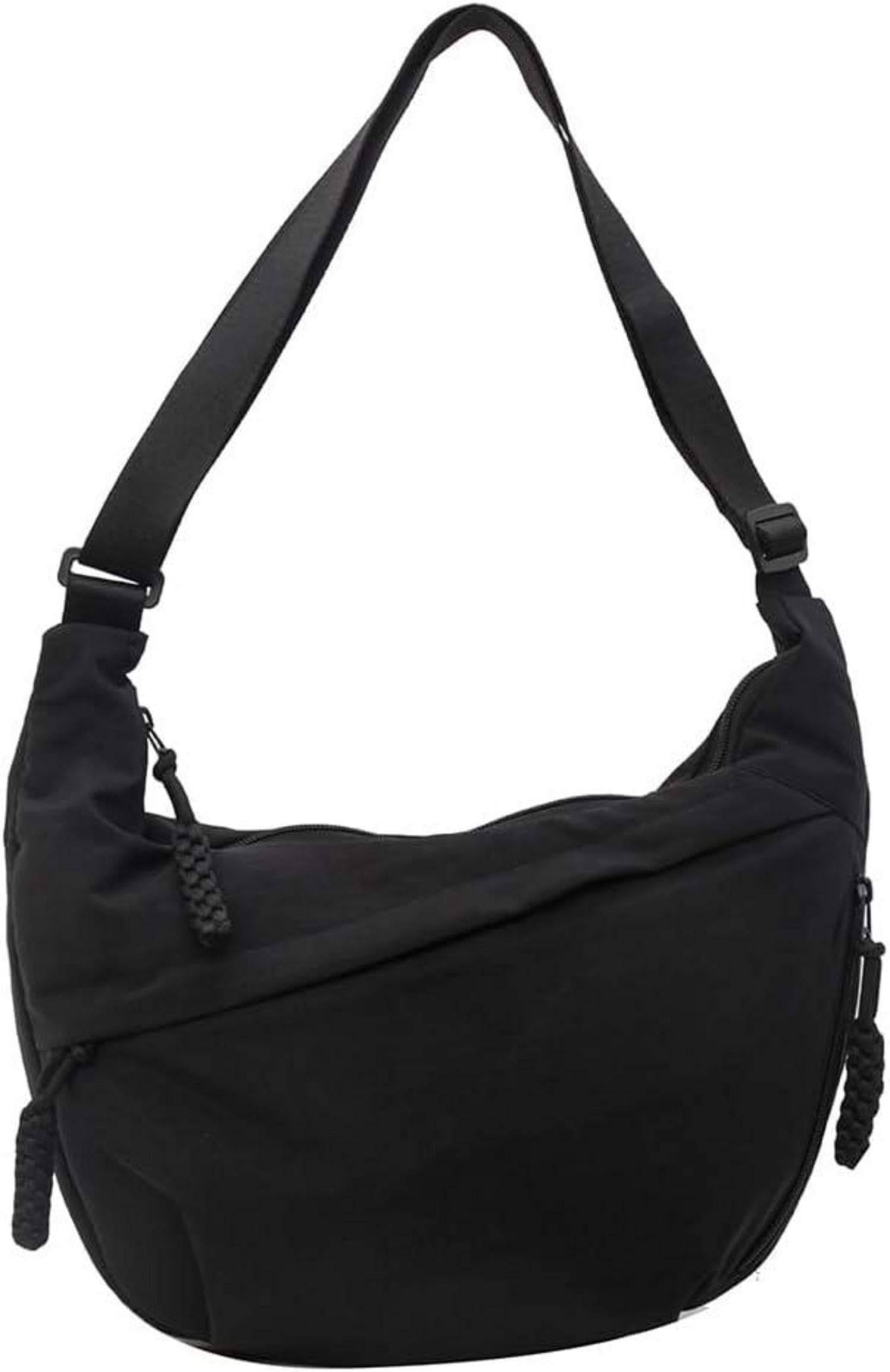 Nylon Halbmond Umhängetasche Damen Crossbody Bag Organizer Bag