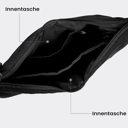 TIAASTAP Damen Nylon Halbmond Umhängetasche Crossbody Bag