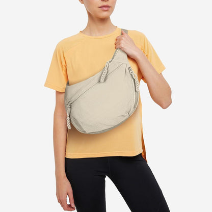 TIAASTAP Halbmond Umhängetasche Nylon Groß Crossbody Damen
