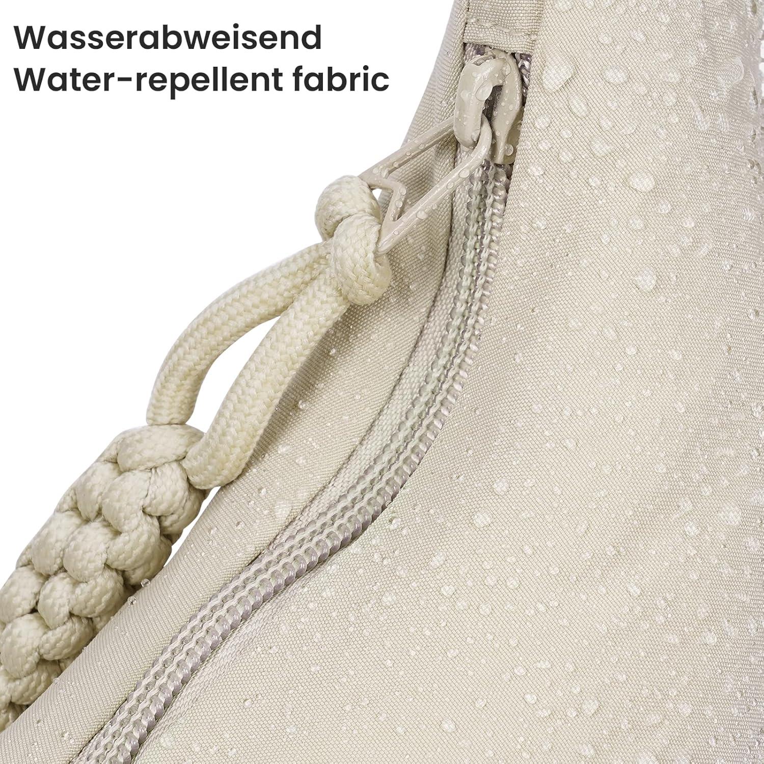 Große Nylon Crossbody Umhängetasche Halbmond Damen Slouchy Bag