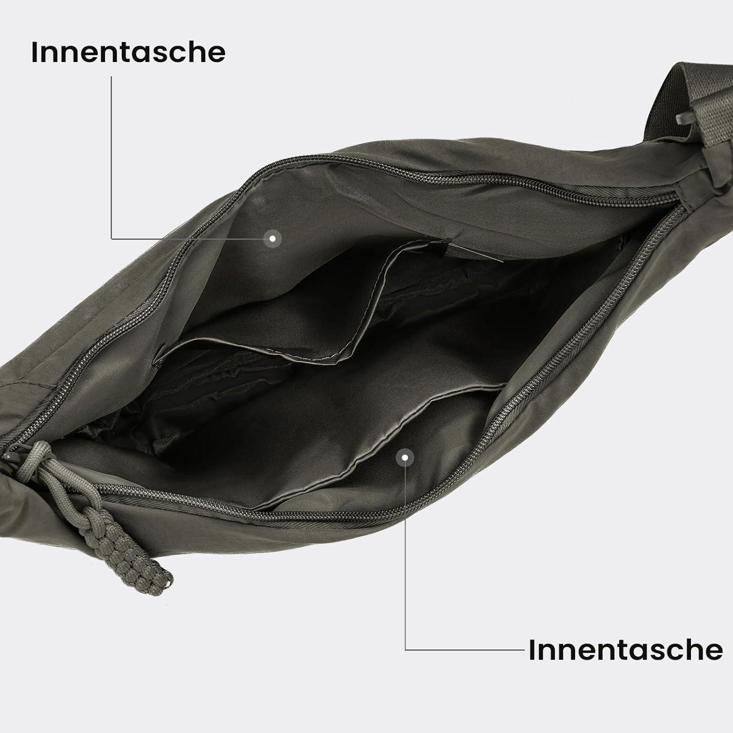 Nylon Halbmond Umhängetasche Crossbody Bag Damen Schultertasche