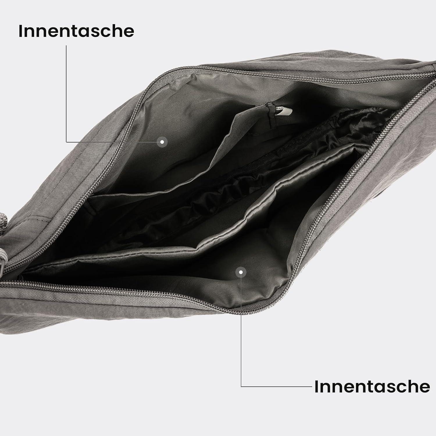 TIAASTAP Nylon Halbmond Umhängetasche Crossbody Shoulder Bag