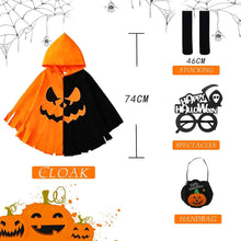 Kürbis Umhang Kinder Kostüm Halloween Gespenster Sensenmann