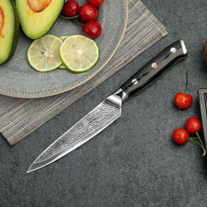 Damastmesser 13cm Allzweckmesser Profi Küchenmesser Japanisches