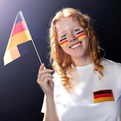 Deutschland Schminke 2 Stück Schwarz Rot Gold Fußball EM Festivals