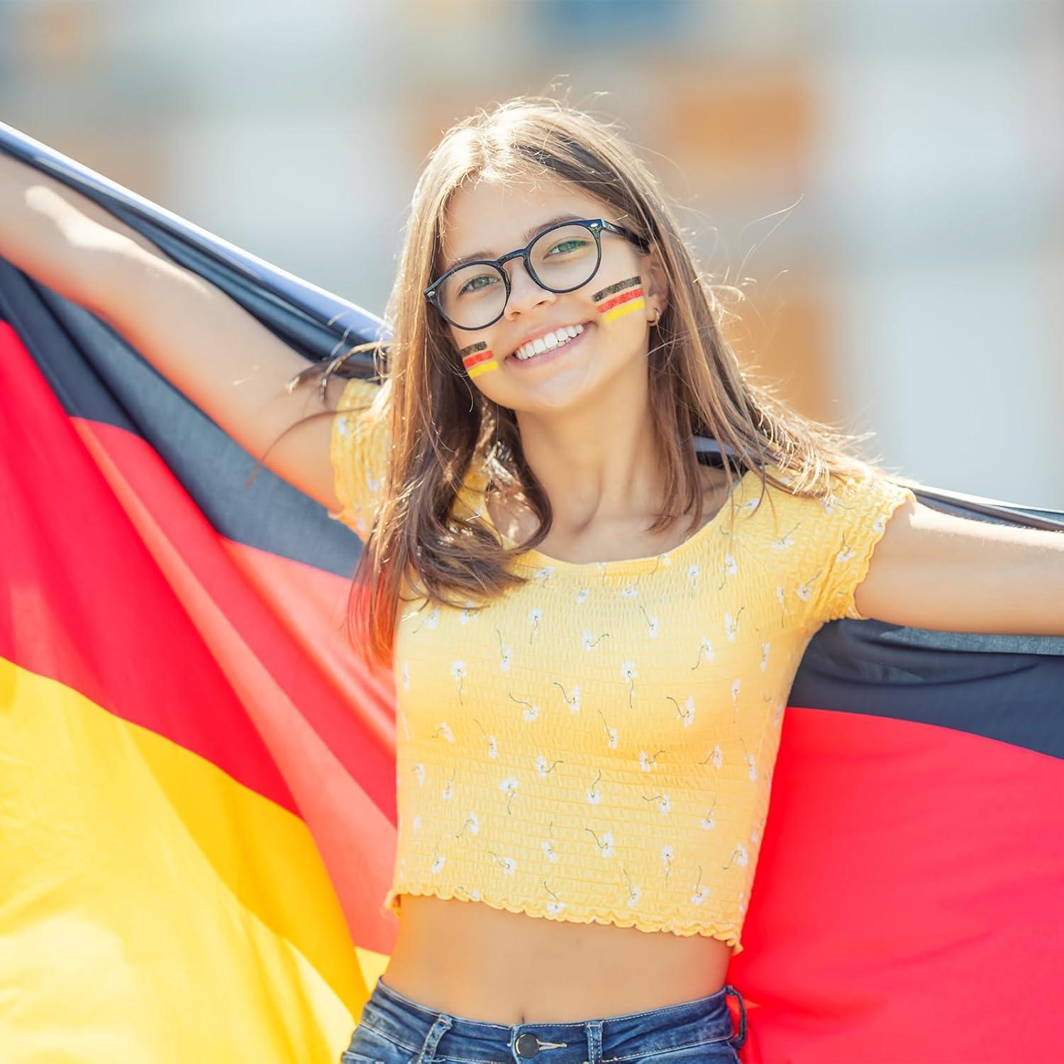 2er Set Deutschland Schminke Schwarz Rot Gold EM Fanartikel