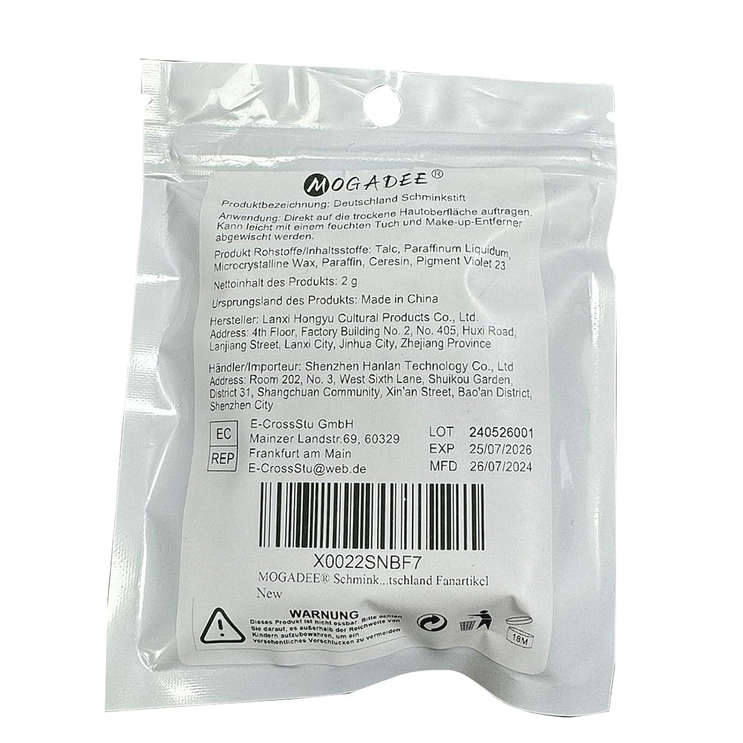 2er Set Deutschland Schminke Schwarz Rot Gold EM Fanartikel