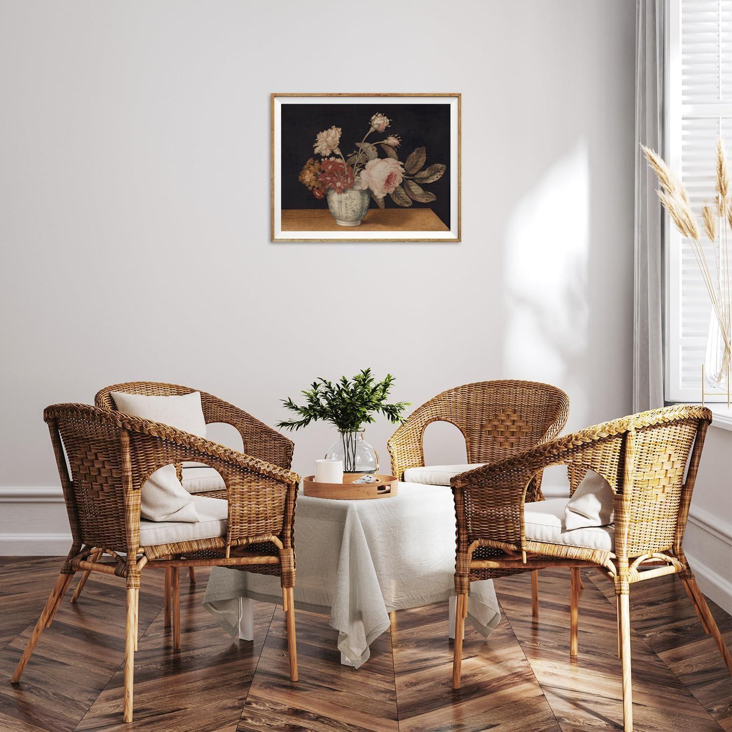 Vintage Blumen Wanddekoration Poster Bauernhaus Wohnzimmer Dekor 12x16 in