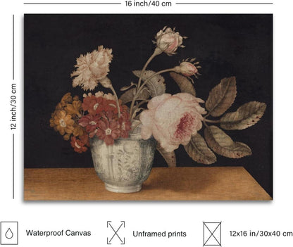 Vintage Blumen Wandkunst Poster 12x16 ungerahmt Bauernhaus Wohnzimmer Dekor