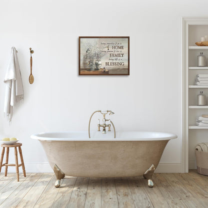 Dazzlewall Vintage Blumen Vögel Poster 12x16 Wohnzimmer