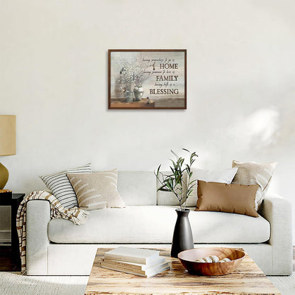 Dazzlewall Vintage Blumen Vögel Poster Motivierende Zitate Wand Dekor 12x16 Ungerahmt