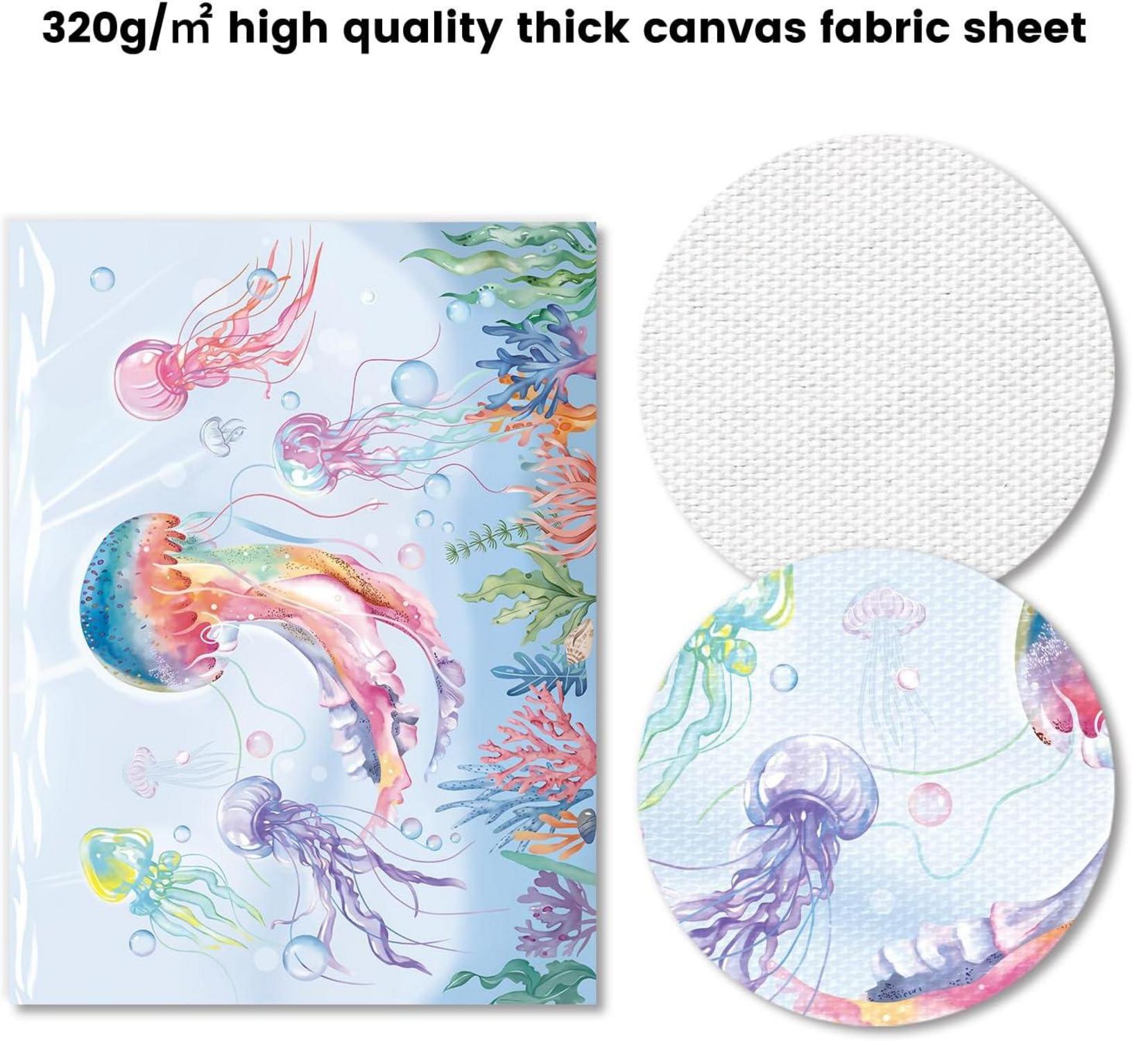 Aquarell Quallen Ozean Leinwand Poster Wohnzimmer Dekor 12x16