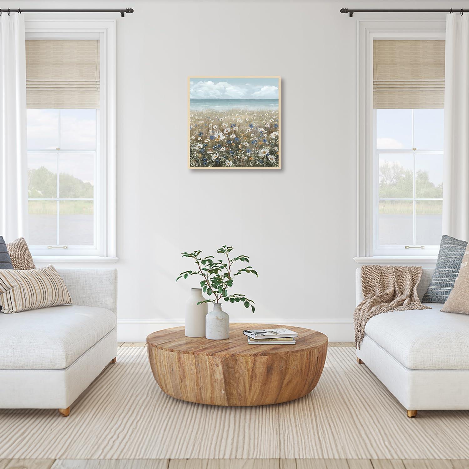 Wildblumen Gänseblümchen Poster Leinwand Wanddekoration