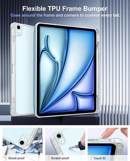 Schutzhülle für iPad Air 13 Zoll 2024 Ständer Stifthalter