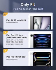 TiMOVO iPad Air 13 Zoll Hülle 2024 Stifthalter Glitter