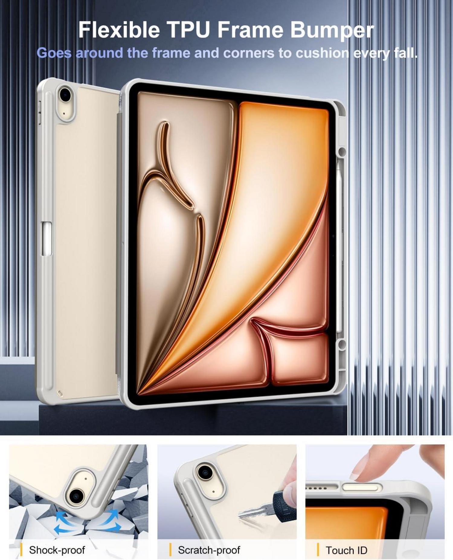 Schutzhülle für iPad Air 13 Zoll 2024 mit Stifthalter & Ständer