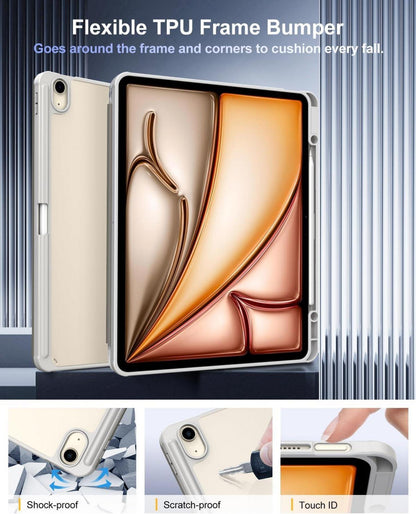 Schutzhülle für iPad Air 13 Zoll 2024 mit Stifthalter & Ständer