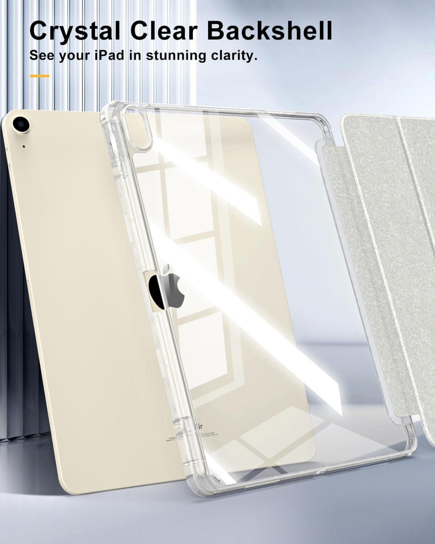Hülle für iPad Air 13 Zoll 2024 mit Stifthalter, Transparent, Auto