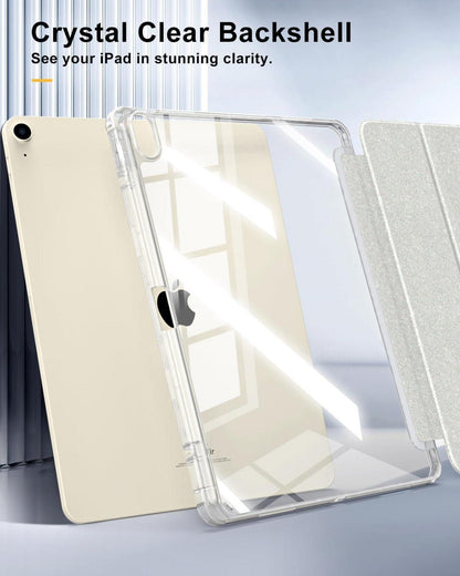 Hülle für iPad Air 13 Zoll 2024 mit Stifthalter, Transparent, Auto