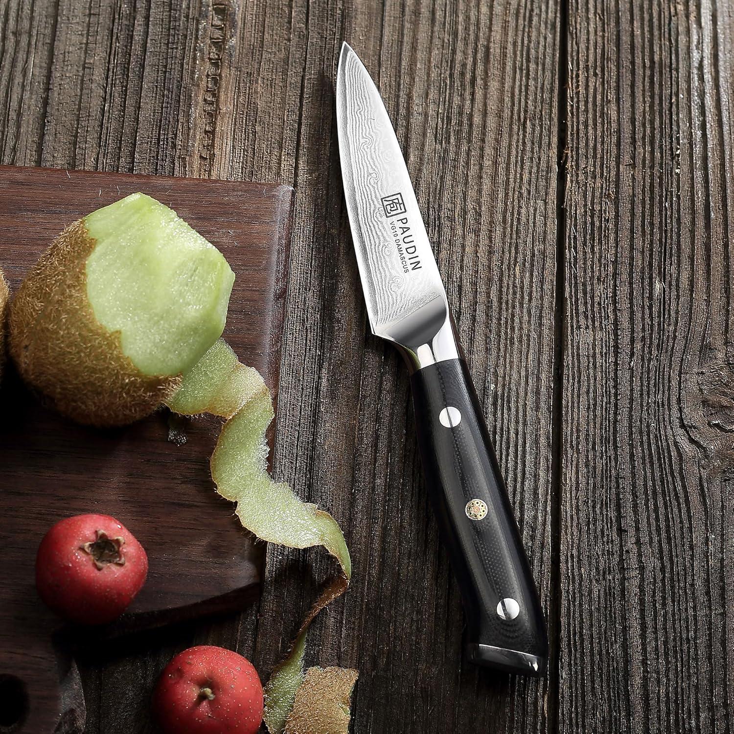 Damastmesser 9 cm Gemüsemesser Schälmesser Obst Japan VG10 Profi