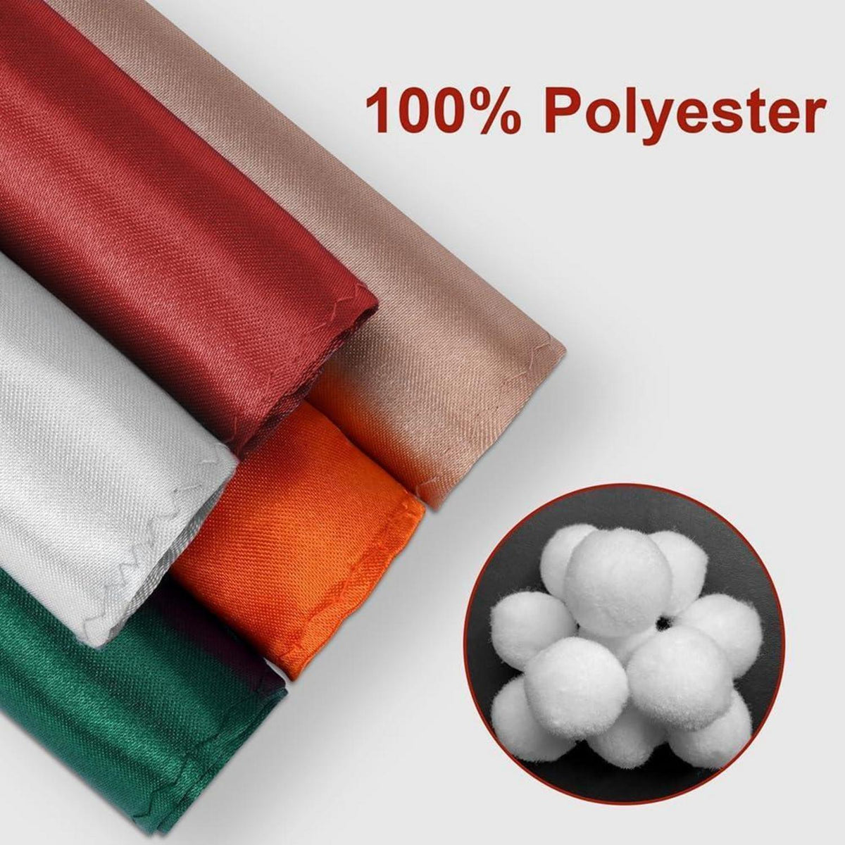 Herren Einstecktuch aus Polyester-Seide, Rotwein