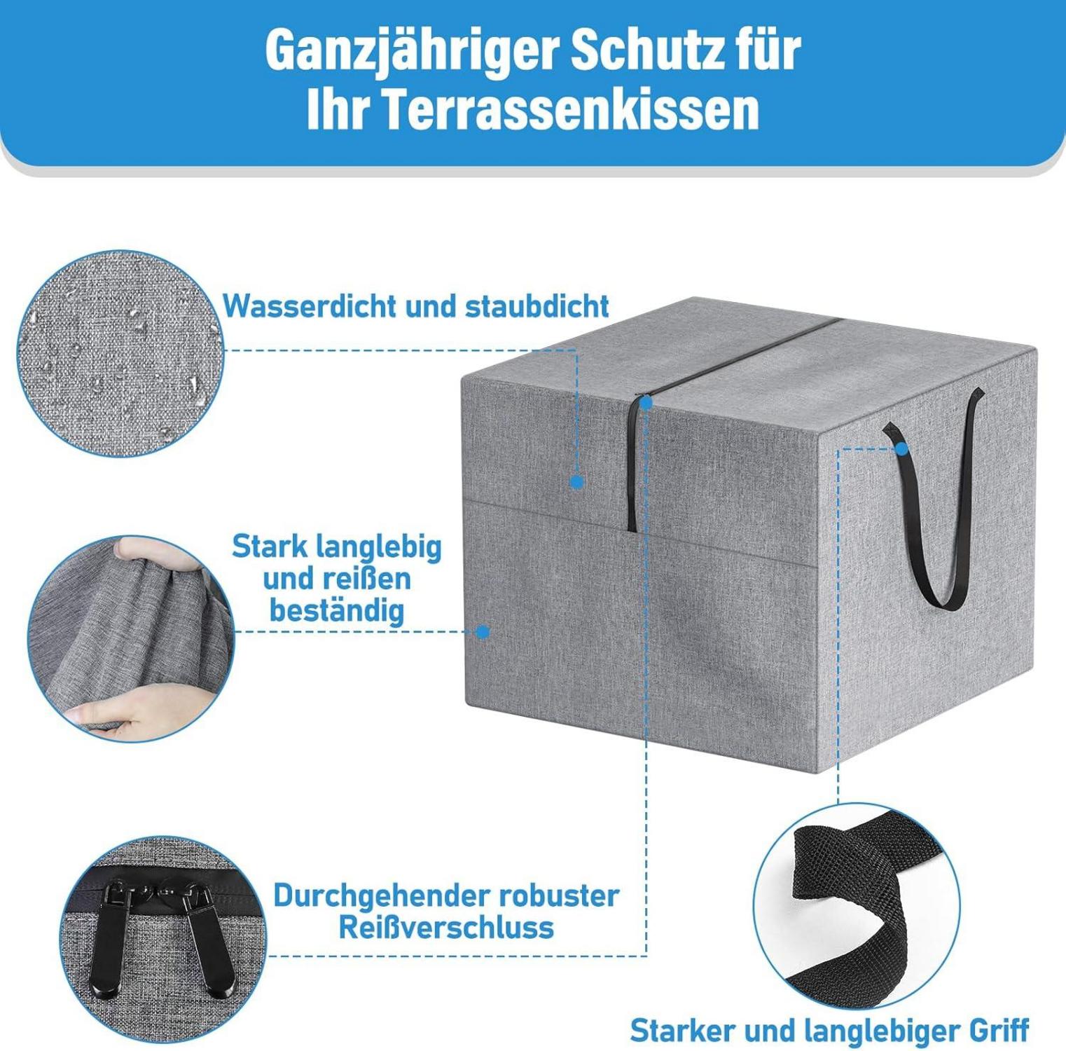 nomiou Auflagentasche XXL Wasserdichte Aufbewahrungstasche 80x80x60cm