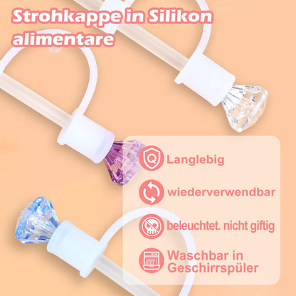 Strohhalm Abdeckung für Stanley Cup Zubehör 10mm Silikon 3Stk