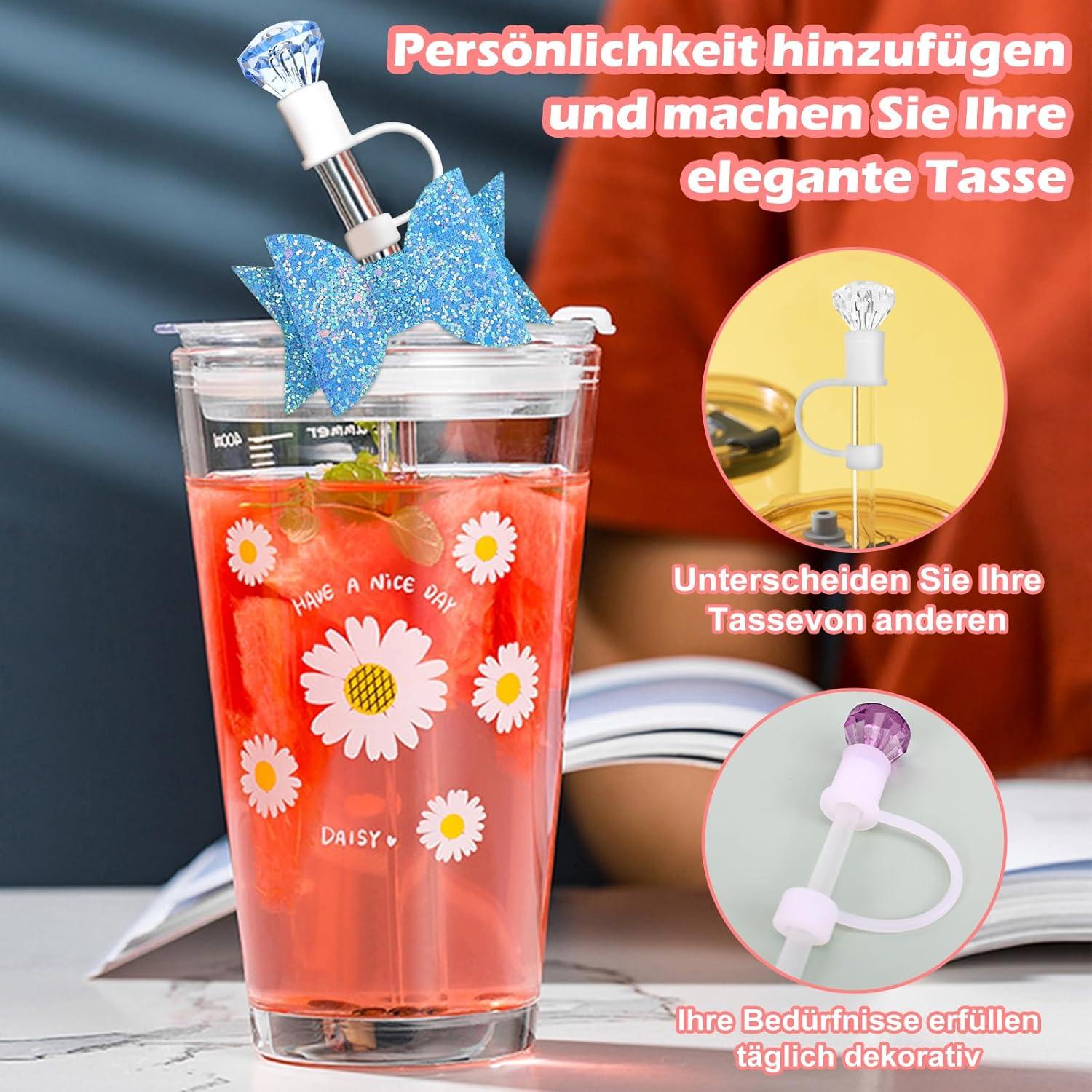 Strohhalm Abdeckung 3er Set für Stanley Cup 10mm Zubehör