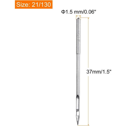 10x Nähmaschinennadeln 21/130 für Leder & Stoffe