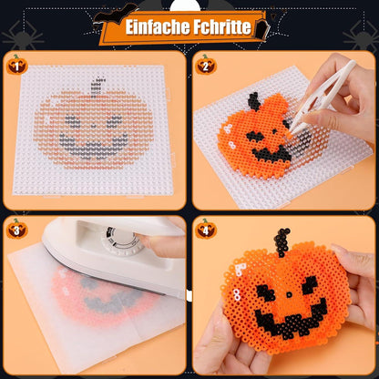 Homgaty 5000 Bügelperlen Set 5mm Halloween Basteln Handwerk Deko Geschenk