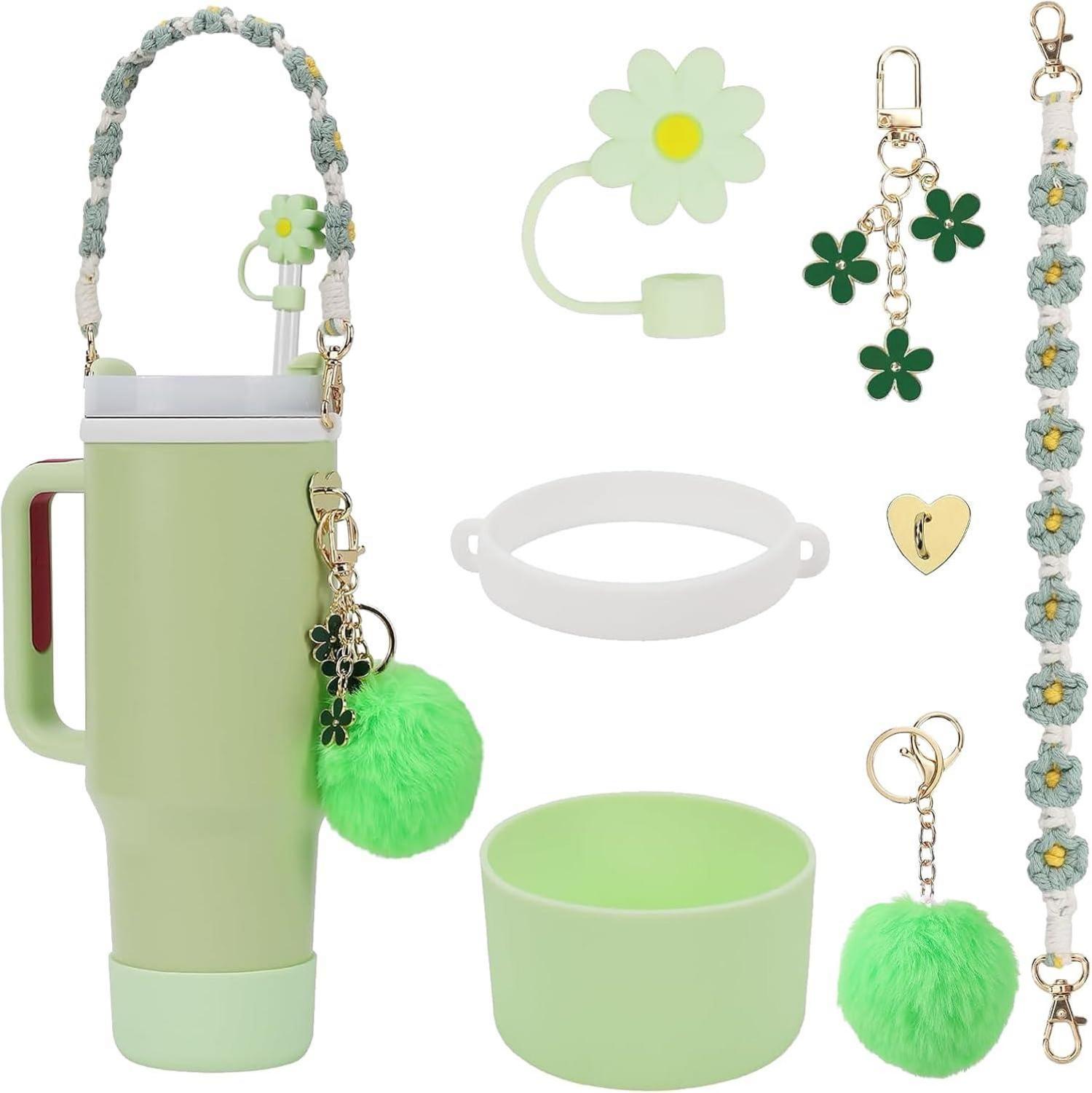 Stanley Cup Zubehör Set Silikon 800ml 1100ml Tumbler Grün