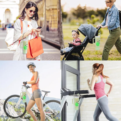 Stanley Cup Zubehör Set - Wasserflasche Silikon-Schutz, Strohhalm