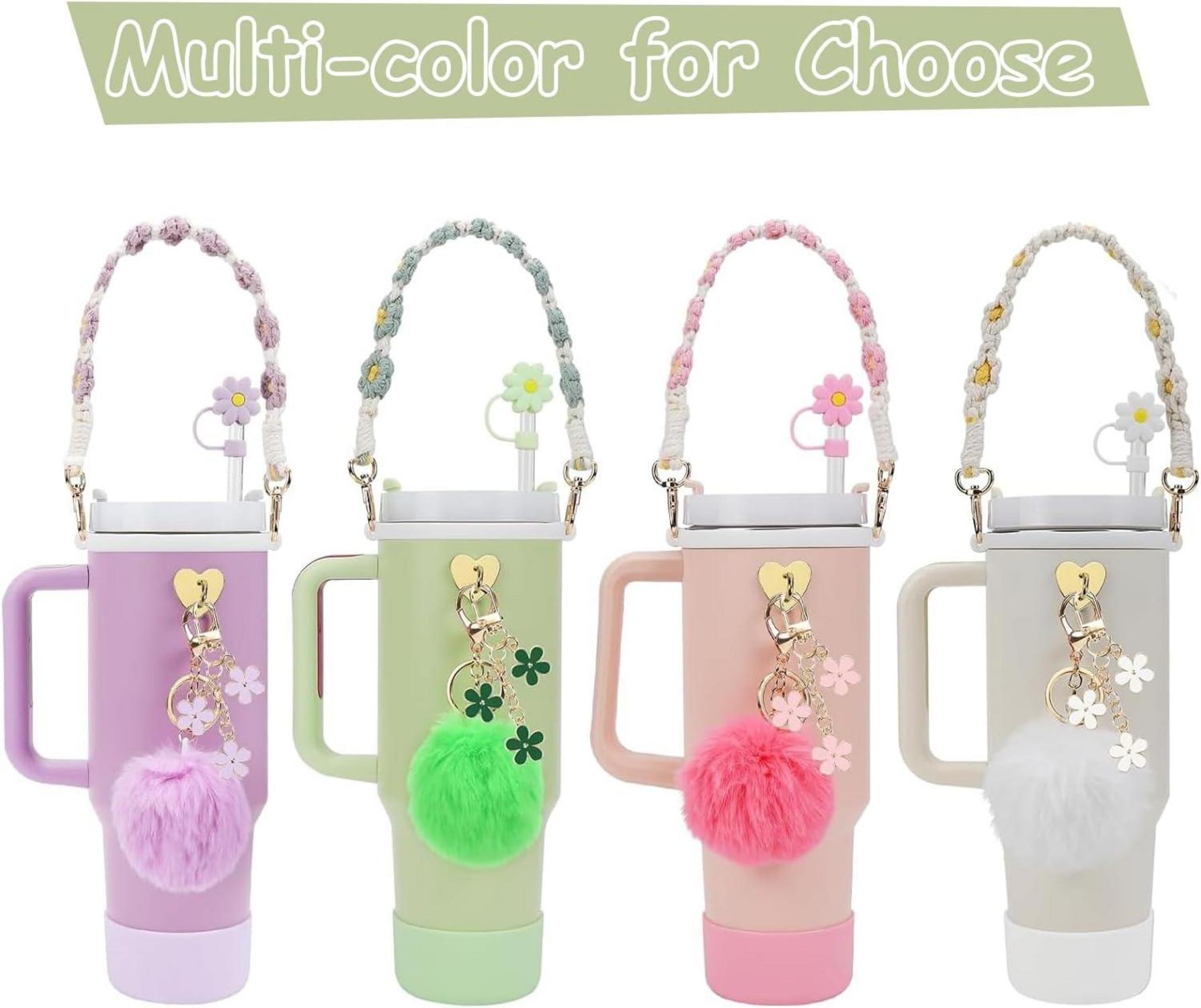 Stanley Cup Zubehör Set - Tragegriff, Silikon Stiefel, Strohhalm Abdeckung