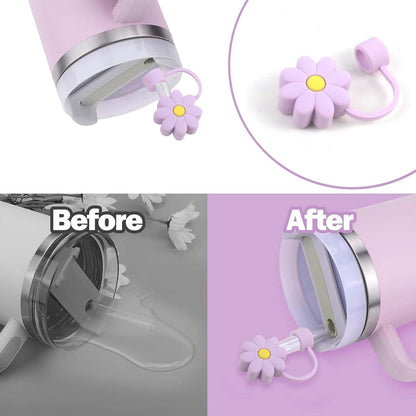 Stanley Cup Zubehör Set - Wasserflasche Abdeckung, Strohhalm, Griff Riemen