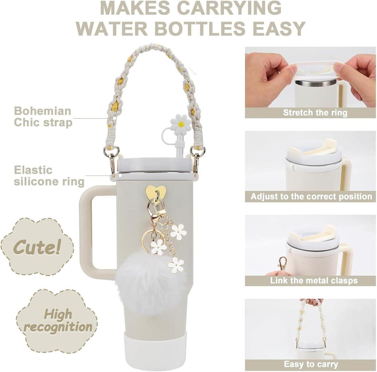 Stanley Cup Zubehör Set - Wasserflasche Trageband Hülle