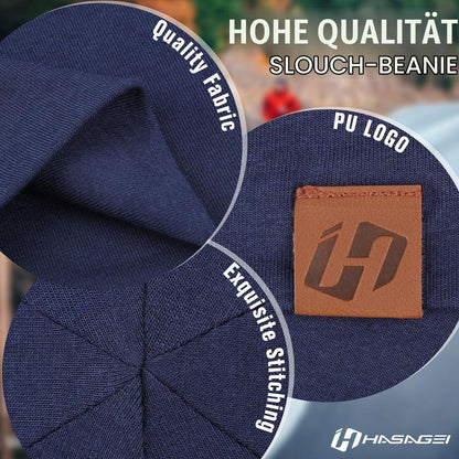 Damen Herren Beanie Mütze aus Baumwolle, dünn und atmungsaktiv