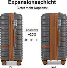 Joyway ABS Hartschalen Kofferset mit TSA Schloss, 4 Rollen